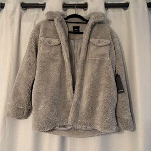Forever 21 Grey Button Coat